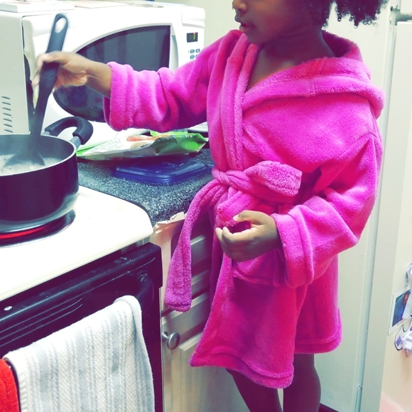 Hooded Fuzzy Robe - Picture 4 of 4